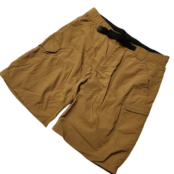 Eddie Bauer Belted Travex Cargo Shorts Size 34 - Picture 2 of 6